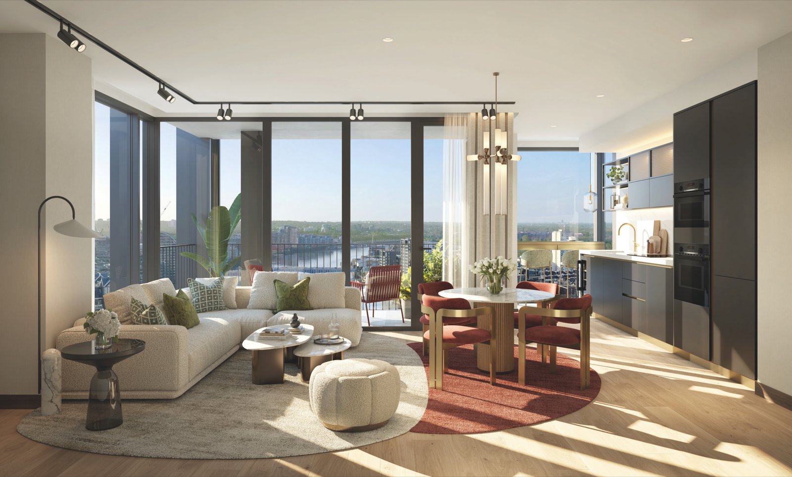 Two bedroom residence living and dining