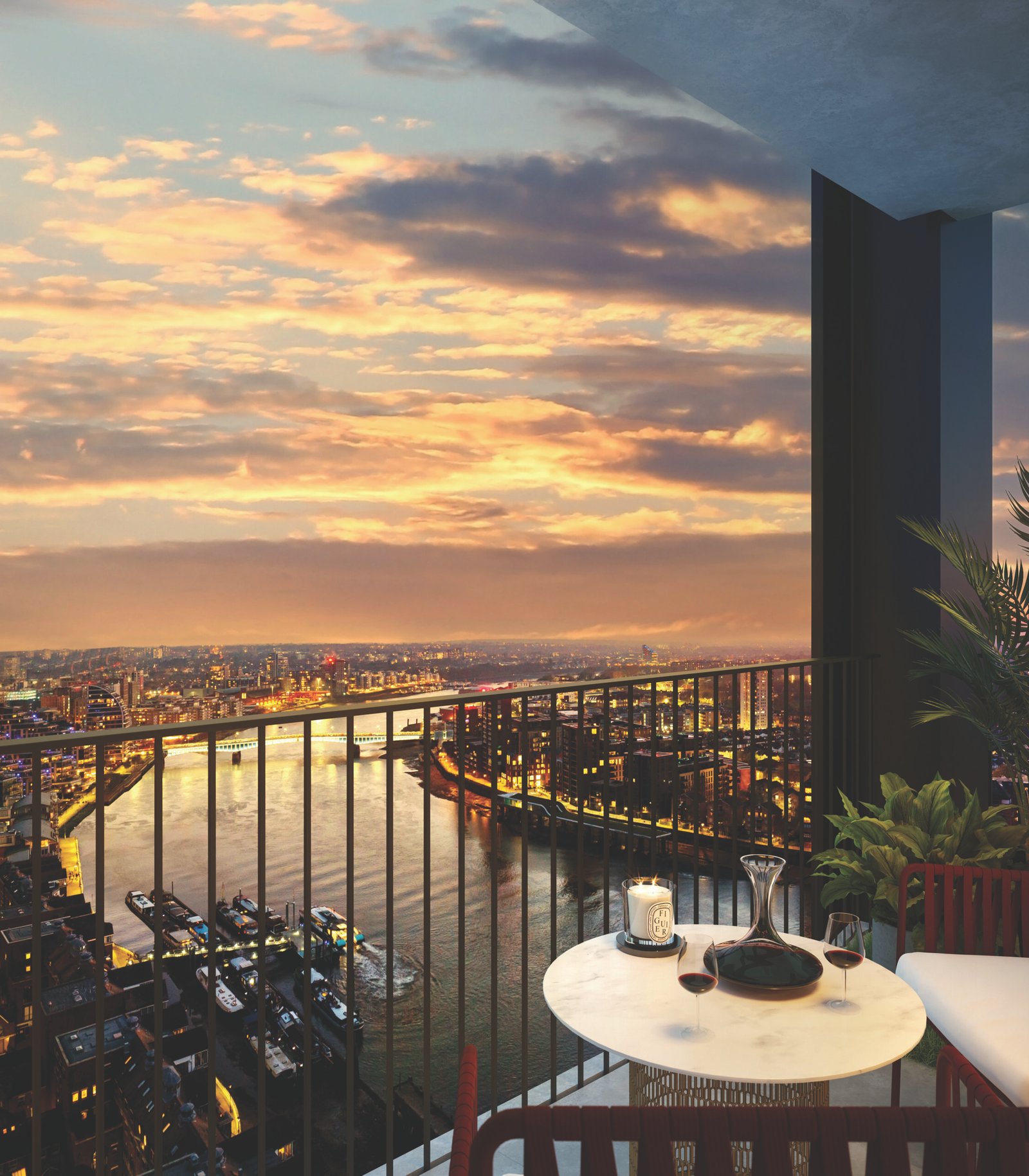 Three bedroom residence private terrace